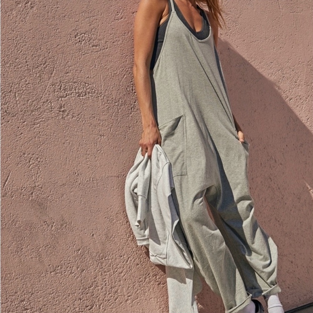 Like New Free People Gray Hotshot Onesie - Picture 2 of 10